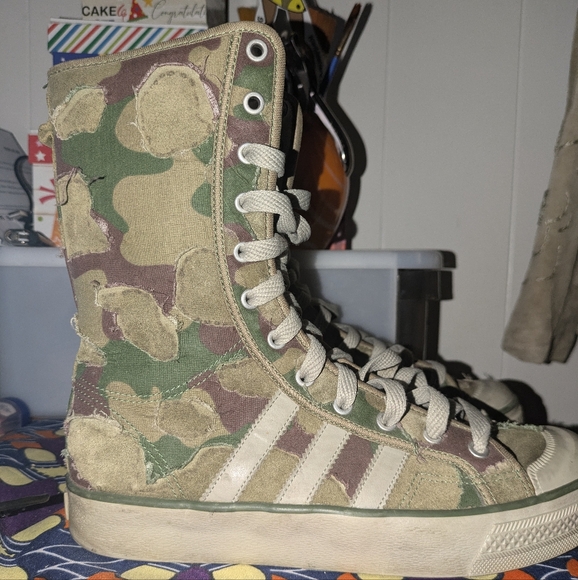 Adidas Rare Original Nizza Super Hi Sneakers - Picture 1 of 4